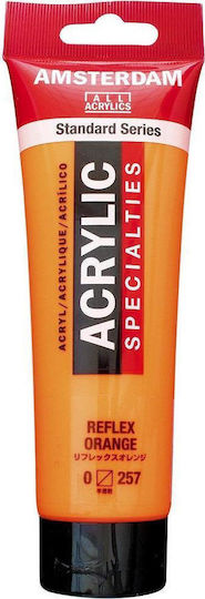 Royal Talens Amsterdam All Acrylics Standard Acrylic Paint Set Reflex Orange 257 120ml 1pcs