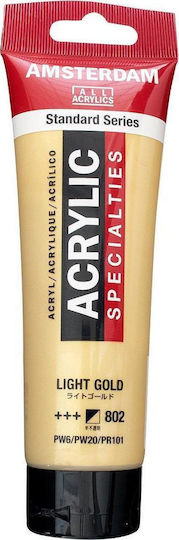 Royal Talens Amsterdam All Acrylics Standard Ακρυλικό Χρώμα Ζωγραφικής Light Gold 802 120ml