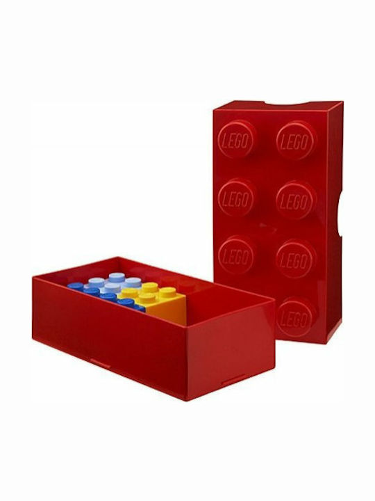 Lego Kids Plastic Toy Storage Box 8-Stud 402304 Red