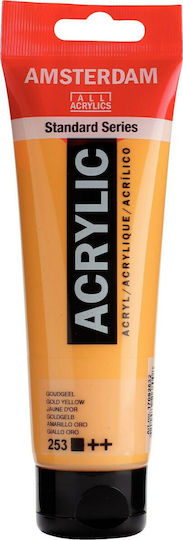 Royal Talens Amsterdam All Acrylics Standard Ακρυλικό Χρώμα Ζωγραφικής Gold Yellow 253 120ml