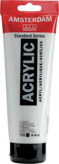 Royal Talens Amsterdam All Acrylics Standard Acrylic Paint Set Titanium White 105 250ml 1pcs