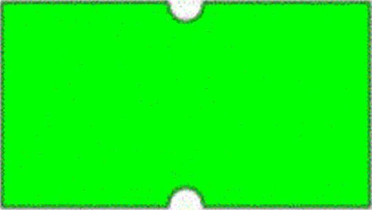 ICS 1000 Self-Adhesive Label Rolls for Label Printer Phosphorescent Green 21x12mm 1pcs