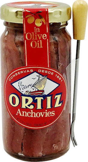 Ortiz Sardellen Anchovisfilet in Olivenöl mit Gabel 1Stück
