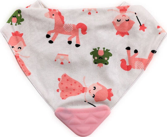 Lorelli Pink Princess Bandana Fabric with Hoop & Loop Fastener Pink Princess