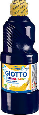 Giotto School Paint Tempera Colour Paint Bottle 500ml Black