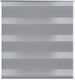 vidaXL Roller Blinds Zebra Double Gray W120xH230cm 240219