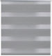 vidaXL Roller Blinds Zebra Double Gray W50xH100cm 240187