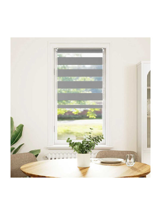 vidaXL Ρόλερ Σκίασης Zebra Διπλό Γκρι Π60xΥ120εκ. 240191