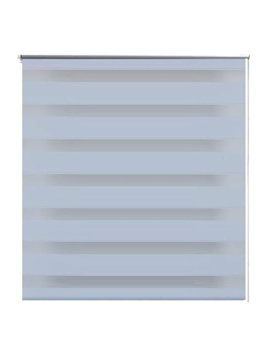 vidaXL Roller Blinds Ζebra Double White W40xH100cm 240182