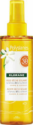 Klorane Polysianes Crema protectie solara Ulei pentru Corp SPF30 200ml