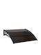 vidaXL Polycarbonate Door / Window Canopy Roof P120xW100cm