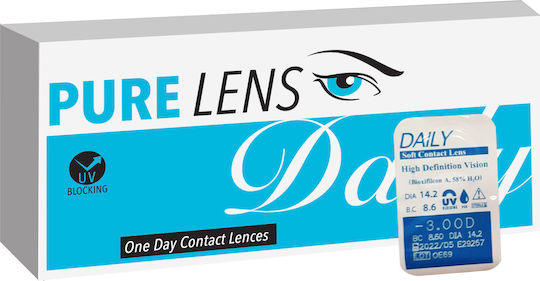 Pure Lens Daily Daily Contact Lens Hydrogel with UV Protection