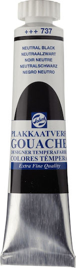 Royal Talens Extra Fine Tempera de Pictură Negru neutru 737 în Tubular 20ml 3buc