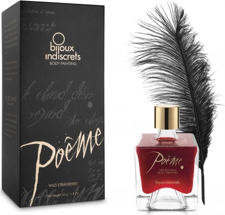 Bijoux Indiscrets Poeme Body Painting Loțiune de Masaj cu Parfum Căpșuni sălbatice 50gr