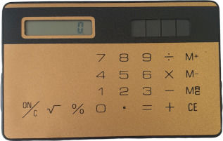 Truly Αριθμομηχανή Τσέπης 601 8 Ψηφίων σε Χρυσό Χρώμα