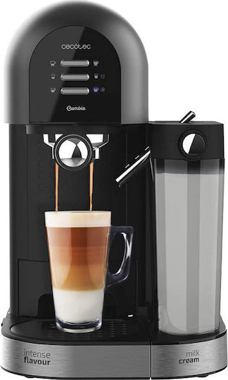 Cecotec Power Instant-Ccino 20 Chic Serie Μηχανή Espresso 1470W Πίεσης 20bar για Cappuccino Μαύρη 01590