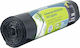Secolan Trash Bags Reinforced for the Garden Capacity 120lt with Drawstring Heavy Duty 10pcs Gray