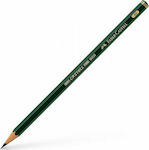 Faber-Castell 9000 Bleistift 4B Grün