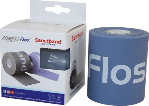 Sanctband Medium Λάστιχο Floss Band 7.5cm x 2m Μπλε