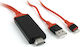 Cablexpert HDMI-Kabel Männlich - Blitzschlag Männlich 1,8m Rote