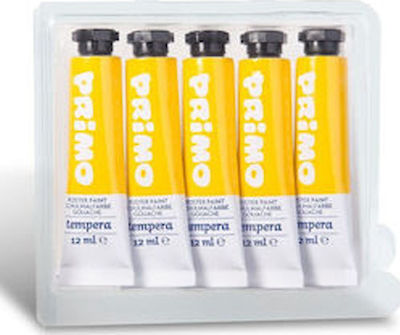 Primo Tempera Tempera Colour Paint Tube 12ml Yellow 211