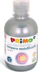 Primo Metallizzati Tempera Farben Silver Metallisch in Flasche 300ml 1Stück 233TM300910