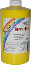 Rainbow Tempera Colour Paint Bottle 1000ml Yellow