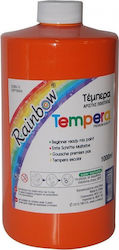 Rainbow Tempera Farben Orange in Flasche 1000ml 1Stück 22363-13ΔΠ-2