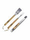 BBQ Collection Set of 3 BBQ Tools with Carving Fork, Spatula, and Tongs 15887