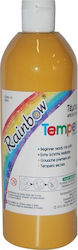 Rainbow Tempera Colour Paint Bottle 500ml Yellow