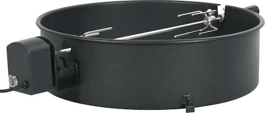 vidaXL Inox Barbecue Spit for Chicken with Motor 57cm