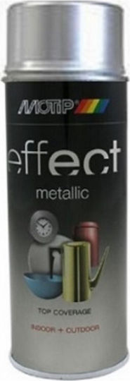 Motip Dupli Spray Vopsea Deco Effect Metallic Lacquer cu Metalic Efect Argint 400ml