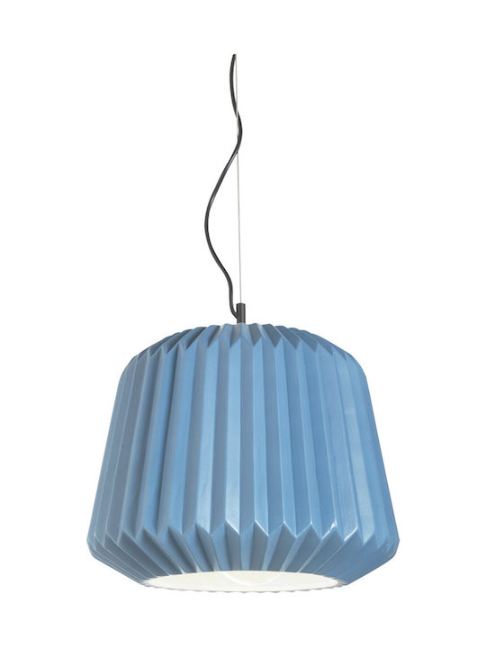 Ondaluce Plumcake Pendant Light Suspension for Socket E27 Blue