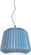 Ondaluce Plumcake Pendant Light Suspension for Socket E27 Blue