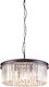 Gekas Pendant Light Suspension with Crystals Black