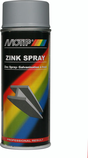 Motip Dupli Σπρέι Γαλβανισμού Zinc με Ματ Εφέ Γκρι 400ml