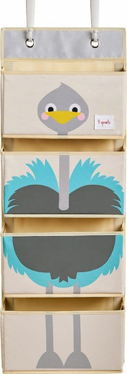 3 Sprouts Baby Wall Banner Ostrich Turquoise