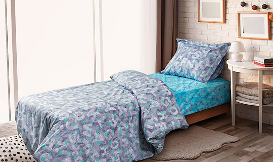 Beauty Home Letters Conținut set Husă de pilotă pentru copii Single cu față de pernă 6125 160x240cm