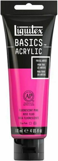 Liquitex Acrylic Color Basics Set Culori Acrilice Pictură în culoarea Roz Roz fluorescent 987 118ml 1buc