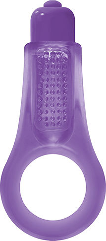 Ns Novelties Firefly Vibrating Couples Ring Δονούμενο Δαχτυλίδι Πέους Σιλικόνης Μωβ