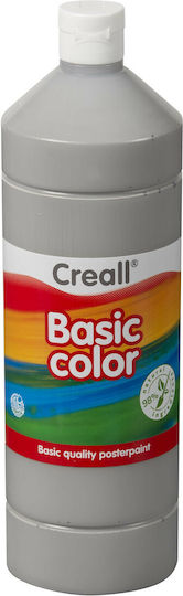Creall Basic Τέμπερα Ζωγραφικής Grey 22 σε Μπουκάλι 1000ml