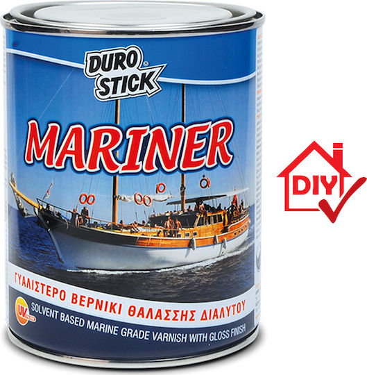 Durostick Mariner Βερνίκι Επιφάνειας Διαλύτου Άχρωμο Γυαλιστερό 750ml