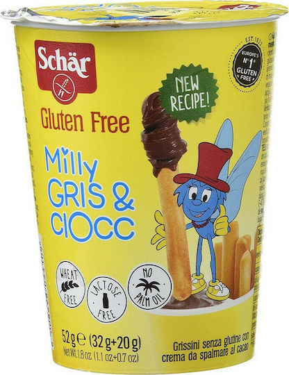 Schar Kekse Milly Gris & Ciocc Stäbchen Mit Topping Kakao-Creme 1Stück 52gr