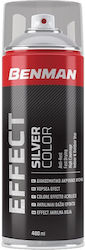 Benman Spray Paint Effect Acrylic Silver 400ml