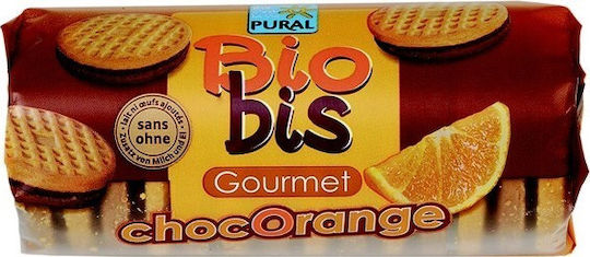 Pural Βιολογικά Μπισκότα Bio Bis με Γέμιση Μαύρη Σοκολάτα 85gr