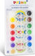 Primo Tempera Paints Multicolour in Jar 4.5ml 14pcs