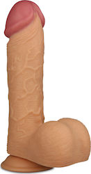 Lovetoy Glass Dildo with Balls and Suction Cup Flesh 23cm