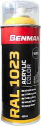 Benman Σπρέι Βαφής Acrylic Traffic Yellow RAL 1023 400ml Benman Σπρέι Βαφής Acrylic Traffic Yellow RAL 1023 400ml