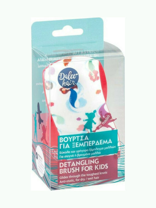 Dalee Kids Detangling Brush White Pink Dalee Kids Detangling Brush White Pink