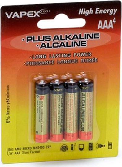 Vapex Tech Αλκαλικές Μπαταρίες AAA 1.5V 4τμχ